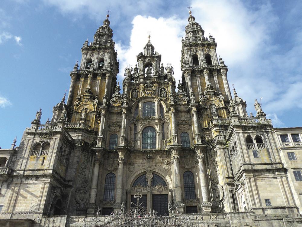 All routes end at the tomb of St. James in the Cathedral of Santiago de Compostela in Spain.